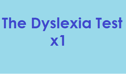 The Dyslexia Test - teachers x 1 